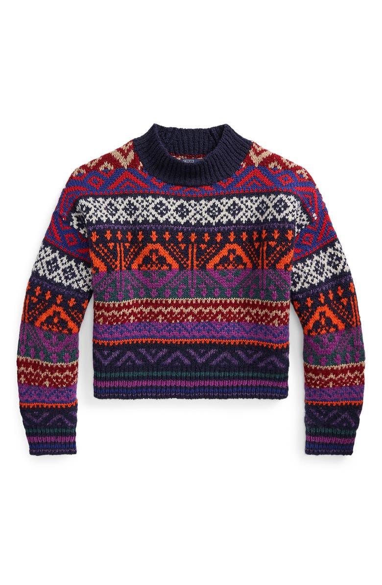 Polo Ralph Lauren Fair Isle Wool Blend Sweater, Alternate, color, 