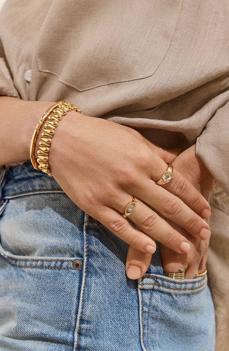 BaubleBar Ella Teardrop Bead Stretch Bracelet, Alternate, color,