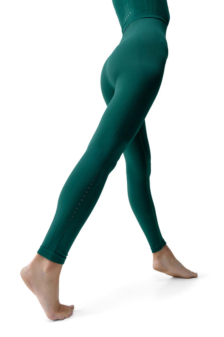 Shantala Seamless High Rise Sport Legging, Alternate, color, Deep Green
