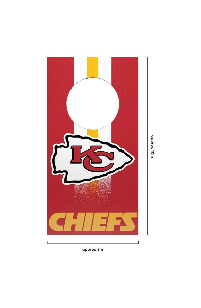 FOCO Kansas City Chiefs Tabletop Cornhole Set, Alternate, color, 