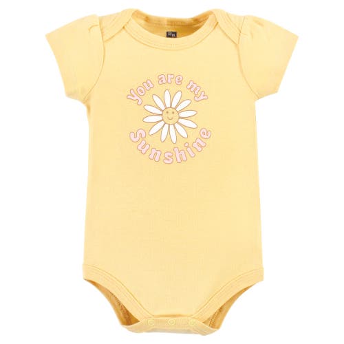 Hudson Baby 2 Bodysuits And Pant In Yellow