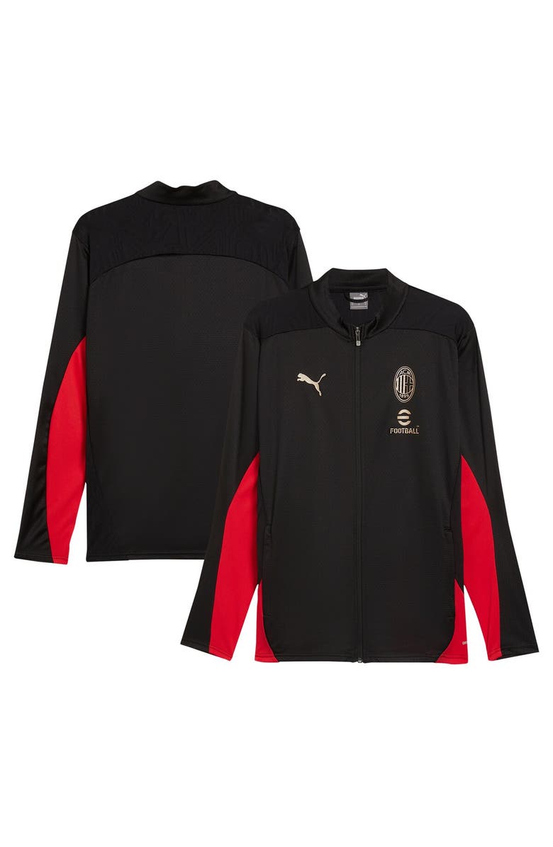 PUMA Men's Puma Black AC Milan 2024/25 dryCELL Full-Zip Training Jacket, Main, color,