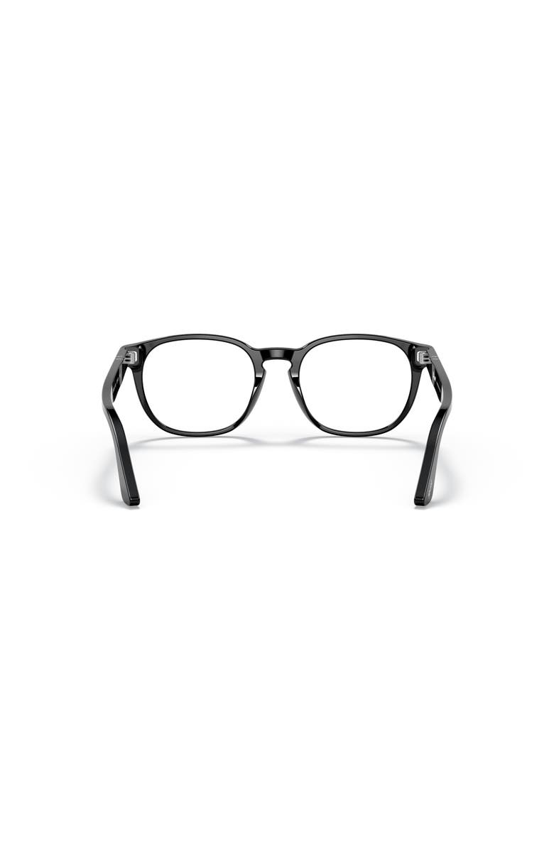Persol 52mm Round optical glasses, Alternate, color, Black