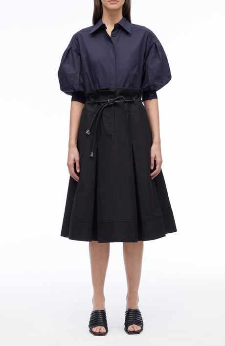 Origami Combo Midi Dress