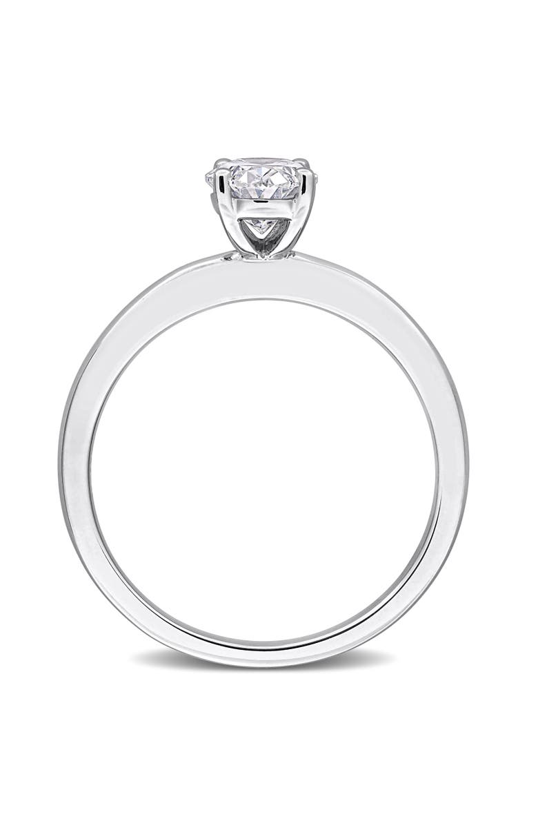 Julianna B. 1 CTW Lab-Grown Diamond Oval Solitaire Ring 10k, Alternate, color, White Gold