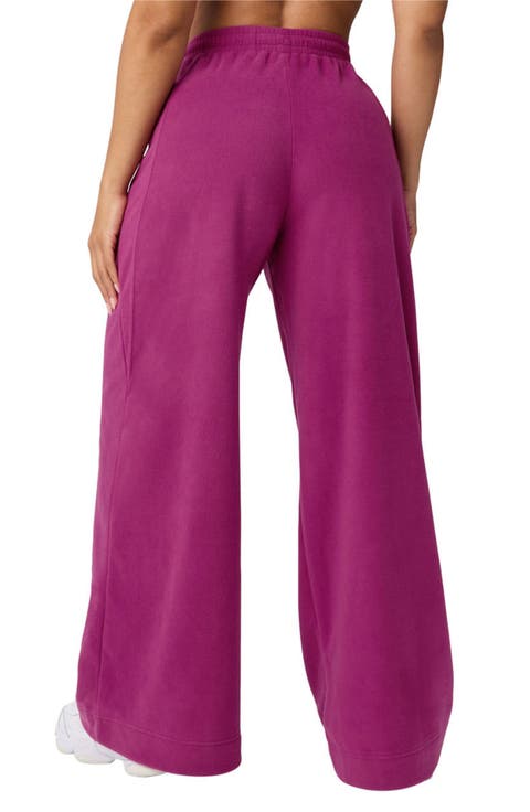 Polar Fleece Oversized Wide Leg Sweatpant