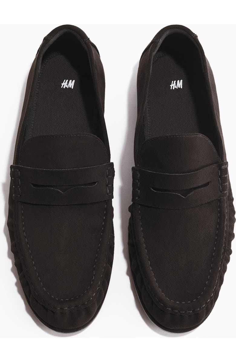 H&M Penny Loafers, Alternate, color, Black