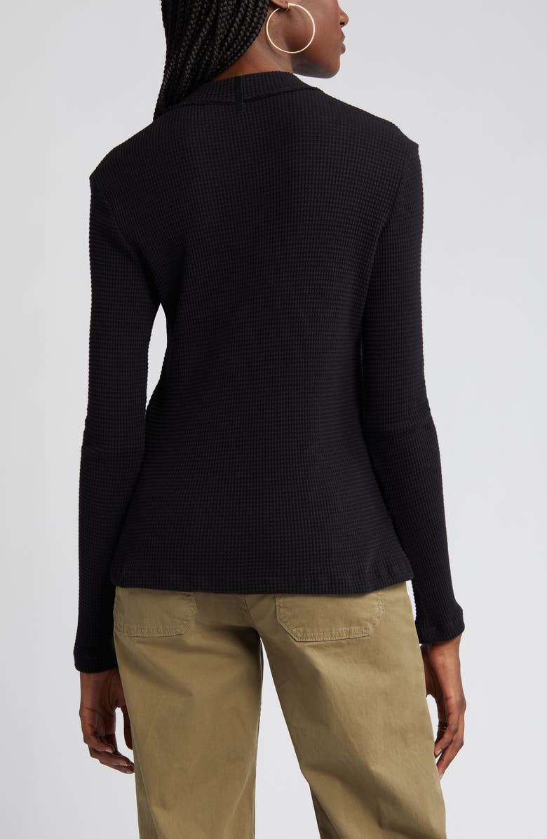 ASKK NY Waffle Knit Cotton Henley, Alternate, color, 