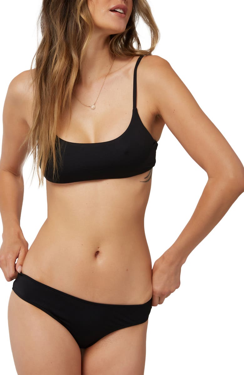 O'Neill Saltwater Solids Matira Bikini Bottoms, Alternate, color, 
