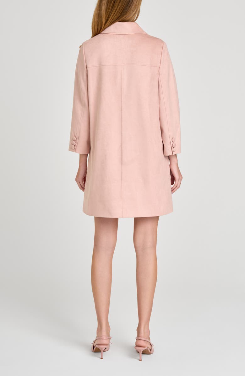 WAYF Madeline Faux Suede Coat, Alternate, color, Pink