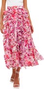 Endless Rose Floral Ruffle Skirt