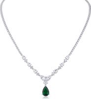 CZ by Kenneth Jay Lane Cubic Zirconia Statement Necklace