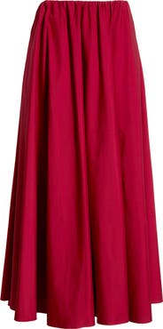 STAUD Milano Stretch Cotton Skirt