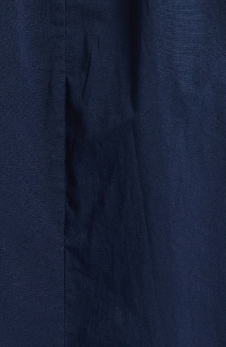 STAUD Romy Sleeveless Stretch Cotton Shirtdress, Alternate, color, Navy