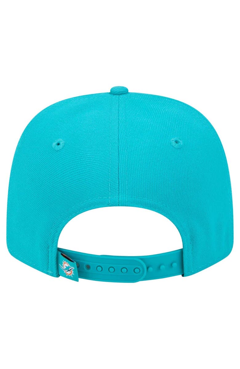 New Era Men's New Era Aqua Miami Dolphins  9SEVENTY Stretch-Snap Hat, Alternate, color, 