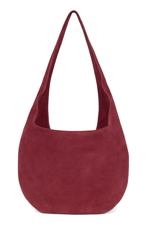 We-ar4 The H Leather Hobo Bag In Burgundy
