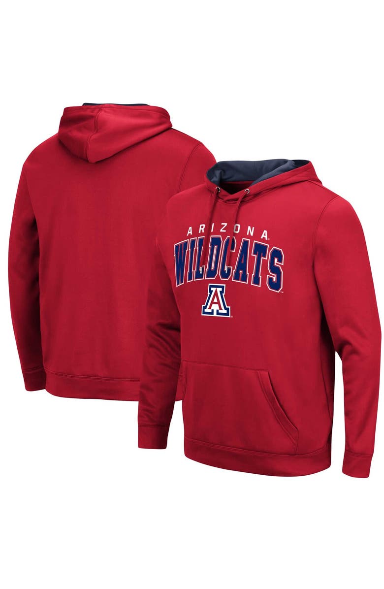 COLOSSEUM Men's Colosseum Red Arizona Wildcats Resistance Pullover Hoodie, Main, color, 
