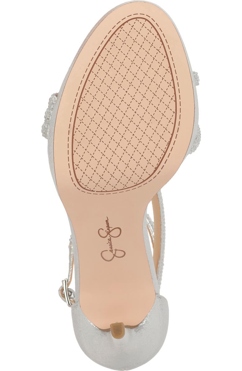 Jessica Simpson Kids' Noralina Ankle Strap Sandal, Alternate, color, Silver