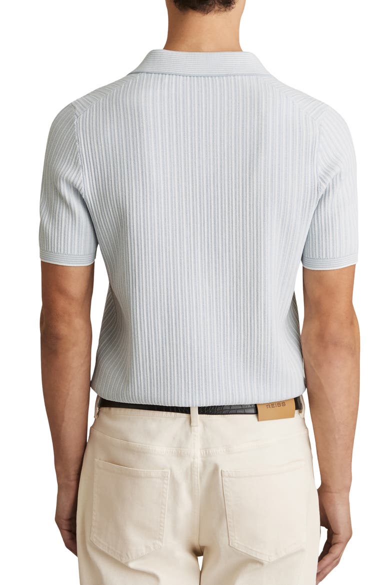 Lancaster Polo Sweater, Alternate, color, SOFT BLUE/ WHITE