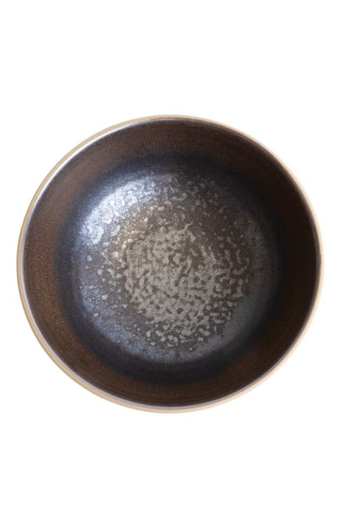 Lemieux Et Cie Akita Stoneware 4-piece Bowl Set In Brown