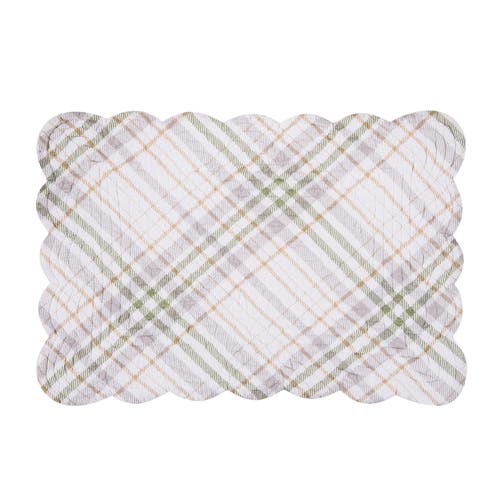 C & F Home C&f Home Mira Songbird Placemats Set Of 6, 13" X 19" In White