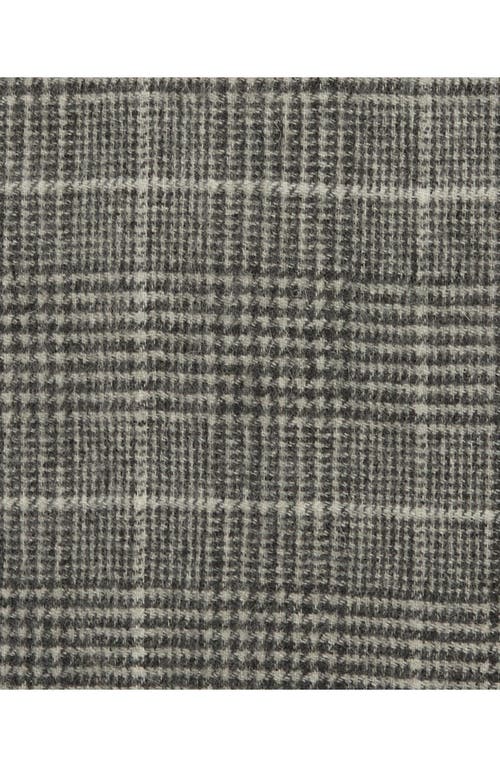 Barbour Noelle Check Wool Scarf In Gray