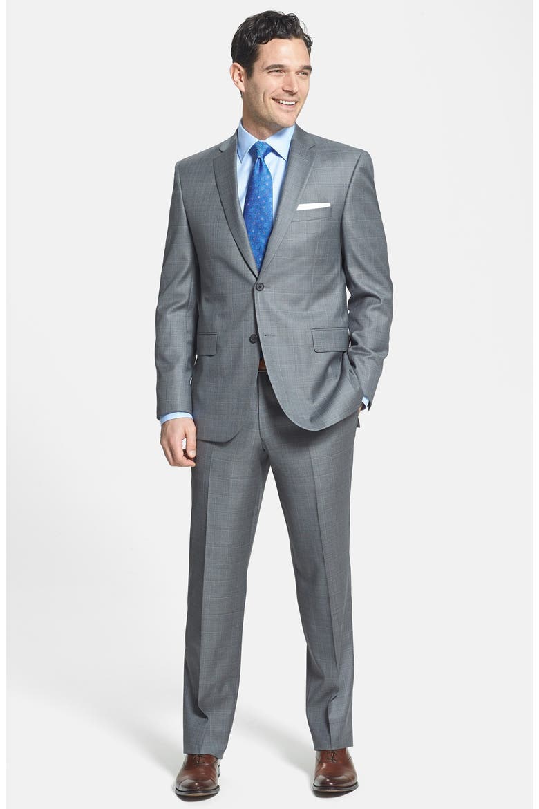 Trim Fit Royal Oxford Dress Shirt, Alternate, color, SKY
