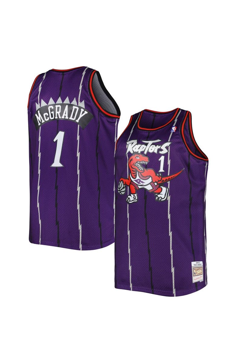 Mitchell & Ness Men's Mitchell & Ness Tracy McGrady Purple Toronto Raptors Big & Tall Hardwood Classics 1998/99 Swingman Jersey, Main, color, Purple