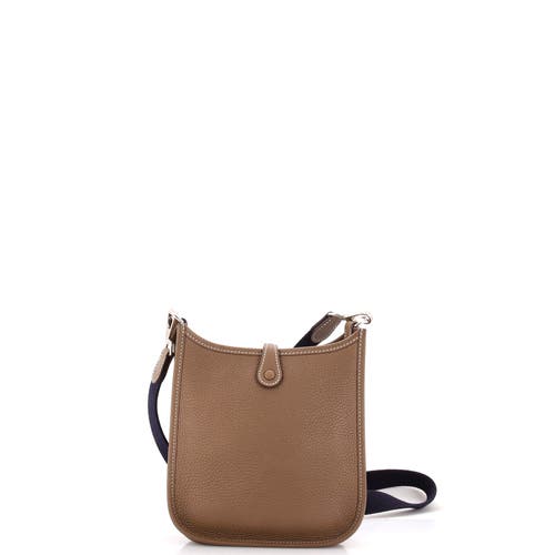 Pre-owned Hermes Hermes Evelyne Bag Gen Iii Clemence Tpm In Brown