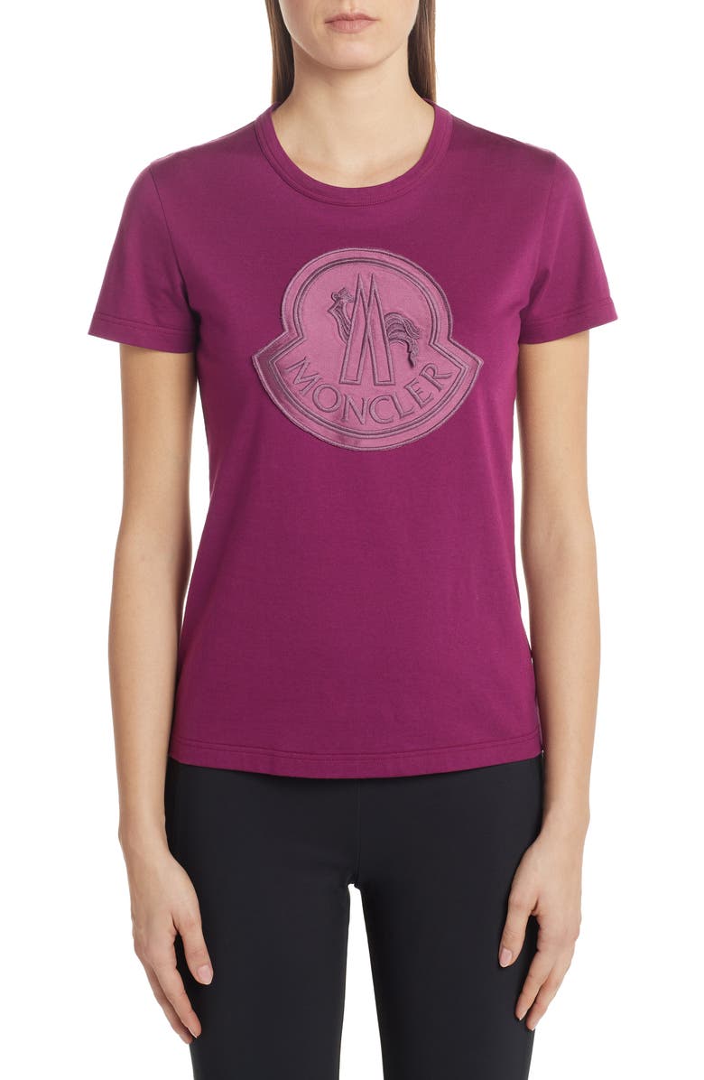 Moncler Monochromatic Logo Tee, Main, color, 