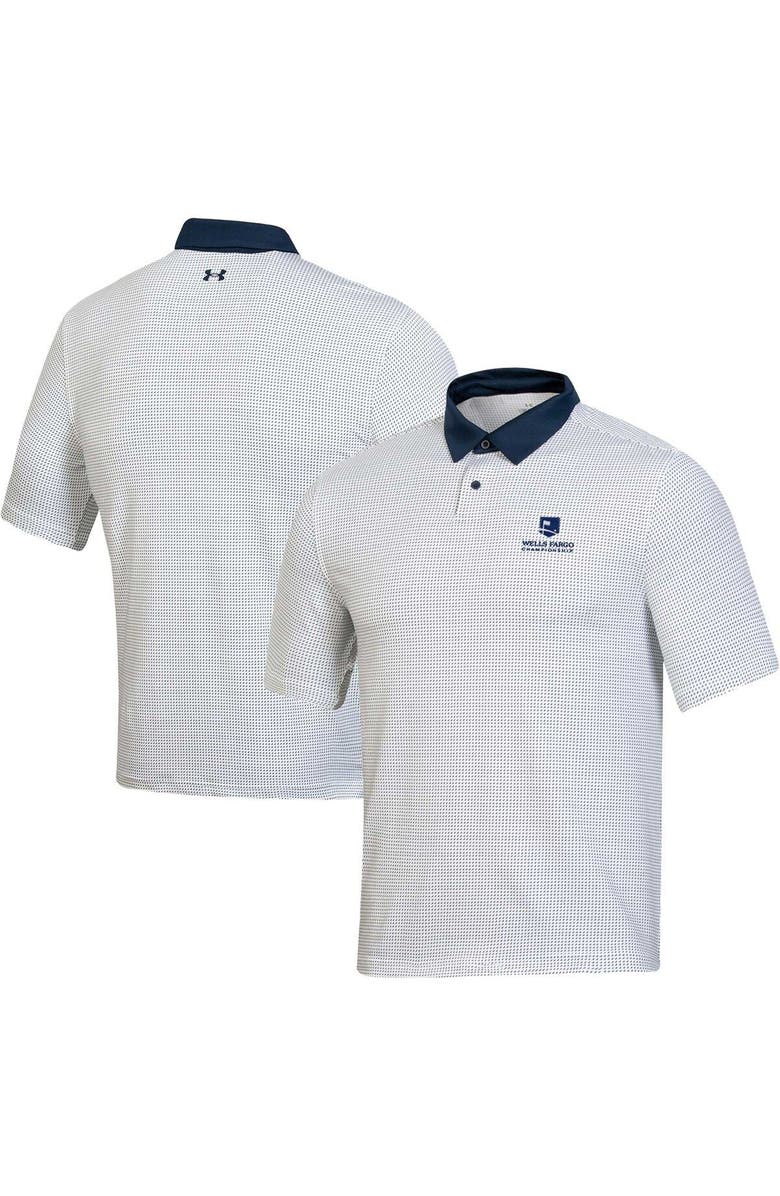 Under Armour Men's Under Armour White Wells Fargo Championship Half Moon Polo, Main, color, 