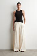 COS Pleated Modal Wide-leg Trousers