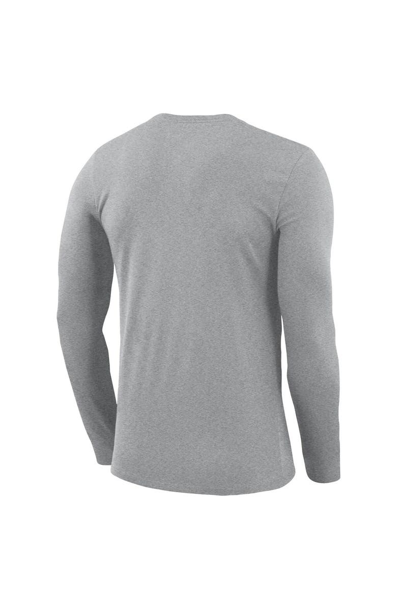 Nike Men's Nike Gray Michigan State Spartans Basketball Drop Legend Long Sleeve Performance T-Shirt, Alternate, color, 