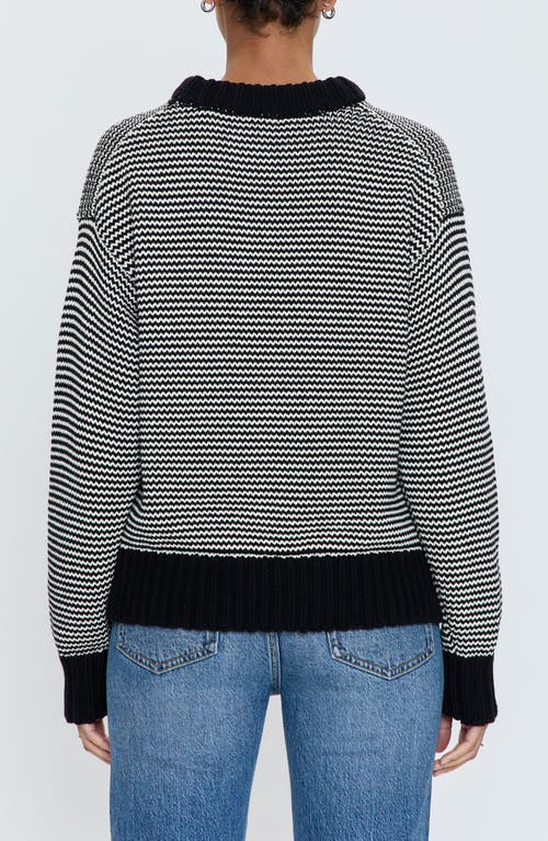 Pistola Jadine Cotton Mock Neck Sweater In Black