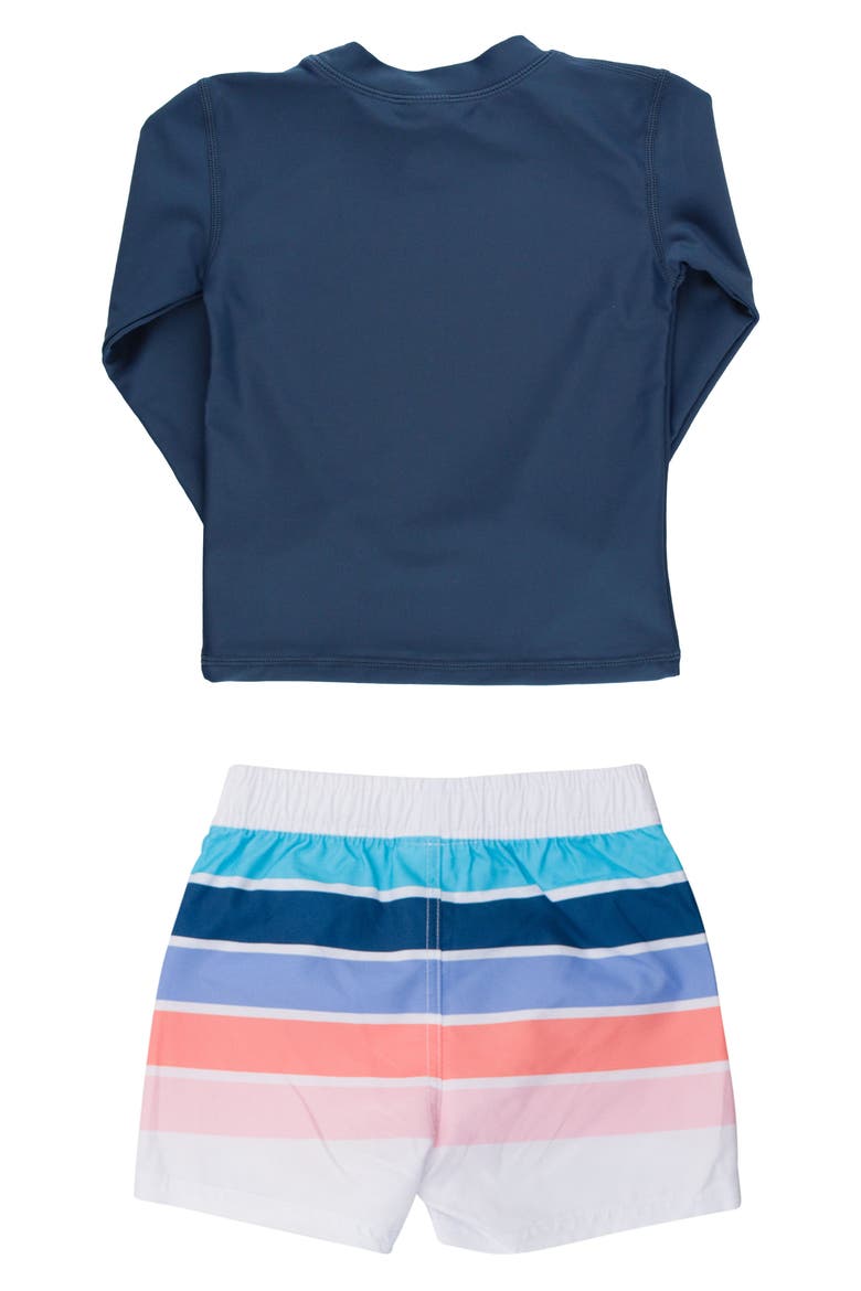 Long Sleeve Two-Piece Rashguard Swimsuit, Alternate, color, BLUE