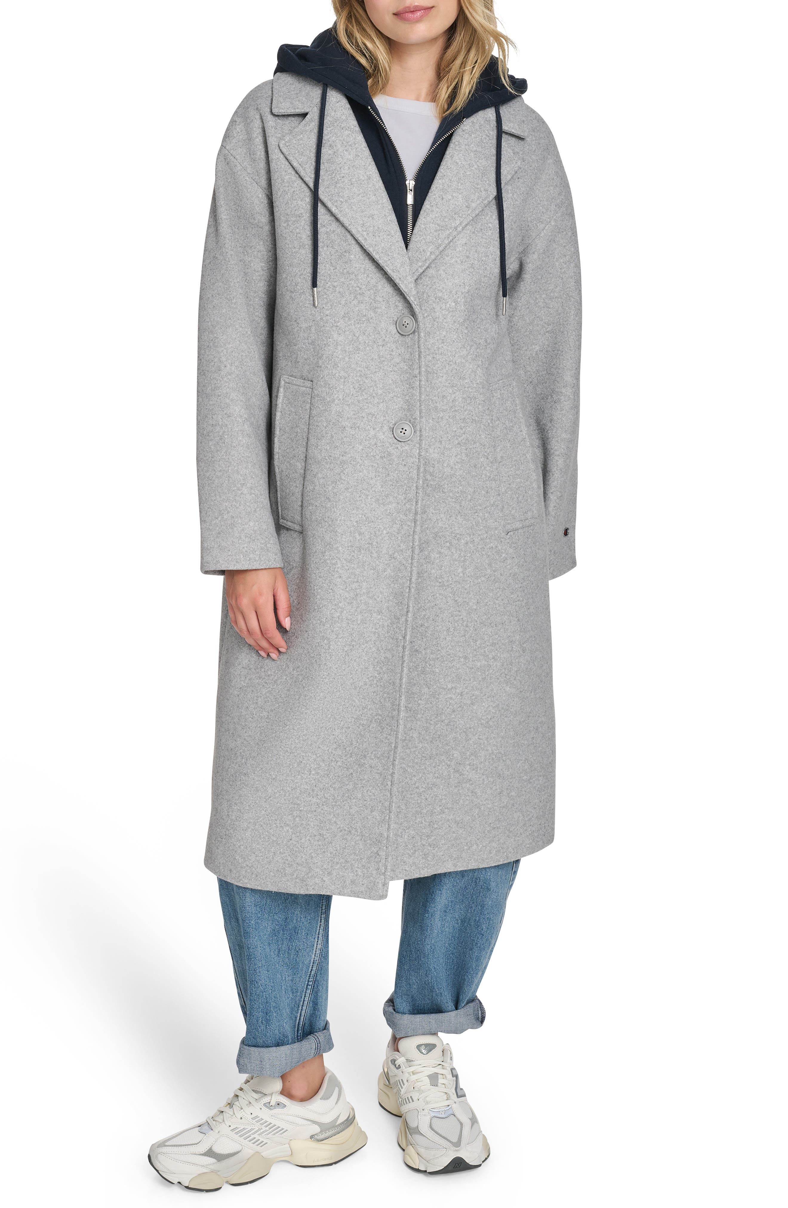 Topcoat with Removable Hooded Bib - image 3
