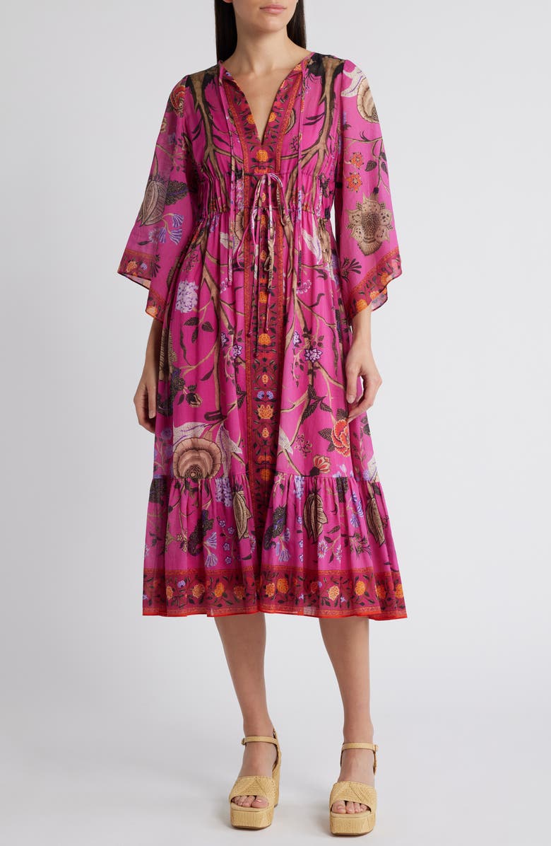 KOBI HALPERIN Reese Cotton Dress, Main, color, Pink Multi