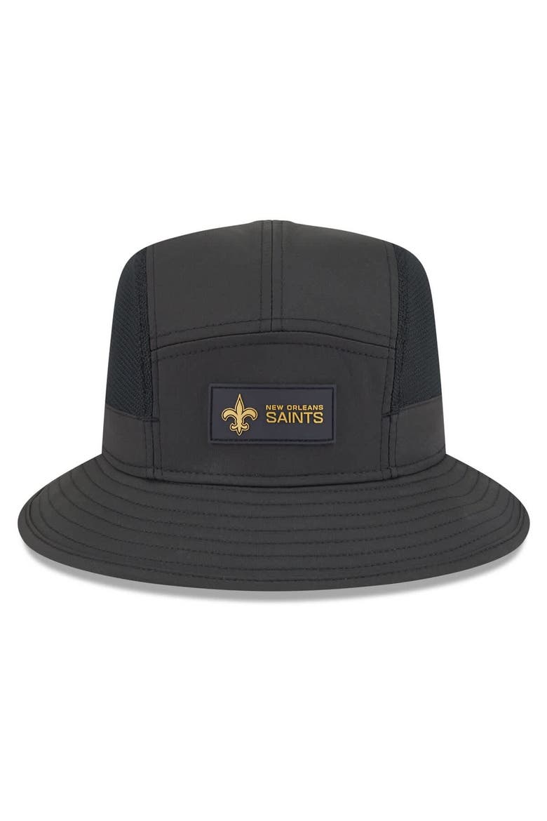 Men's New Era Black New Orleans Saints 2025 Sideline  Bucket Hat, Alternate, color, Black