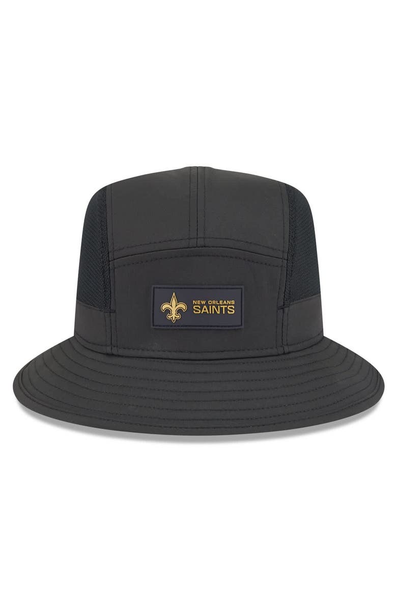 New Era Men's New Era Black New Orleans Saints 2025 Sideline Bucket Hat, Alternate, color, Black