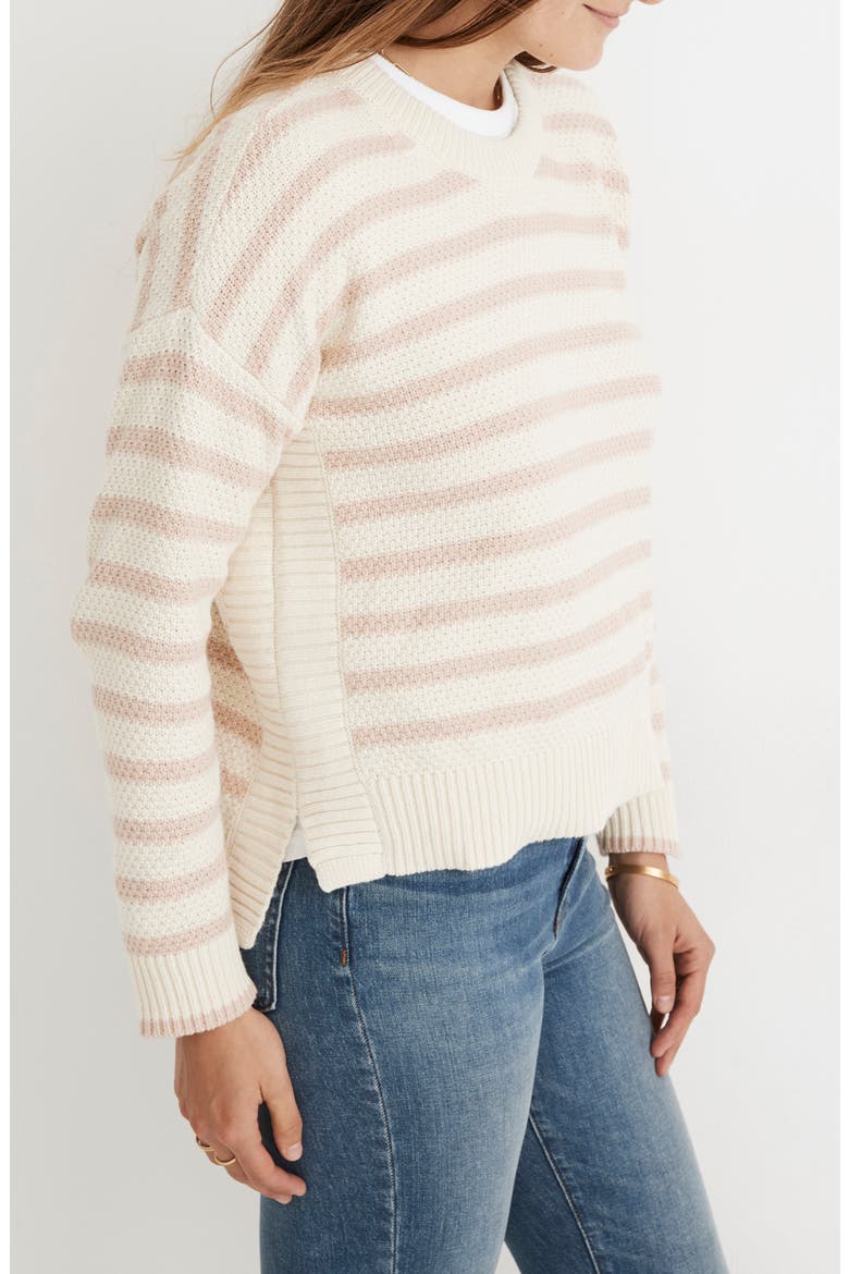 Stripe Pickford Pullover Sweater, Alternate, color, ANTIQUE CREAM