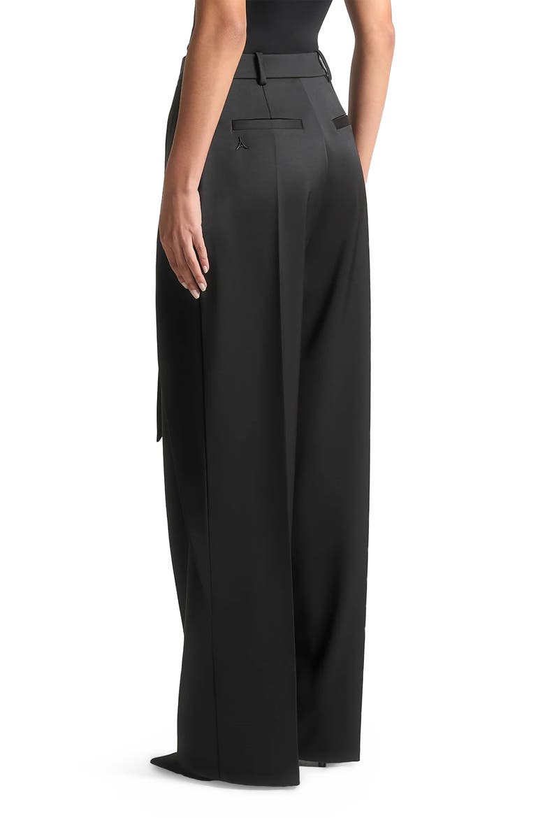 Foldover Trousers with D-Ring Belt, Alternate, color, Black