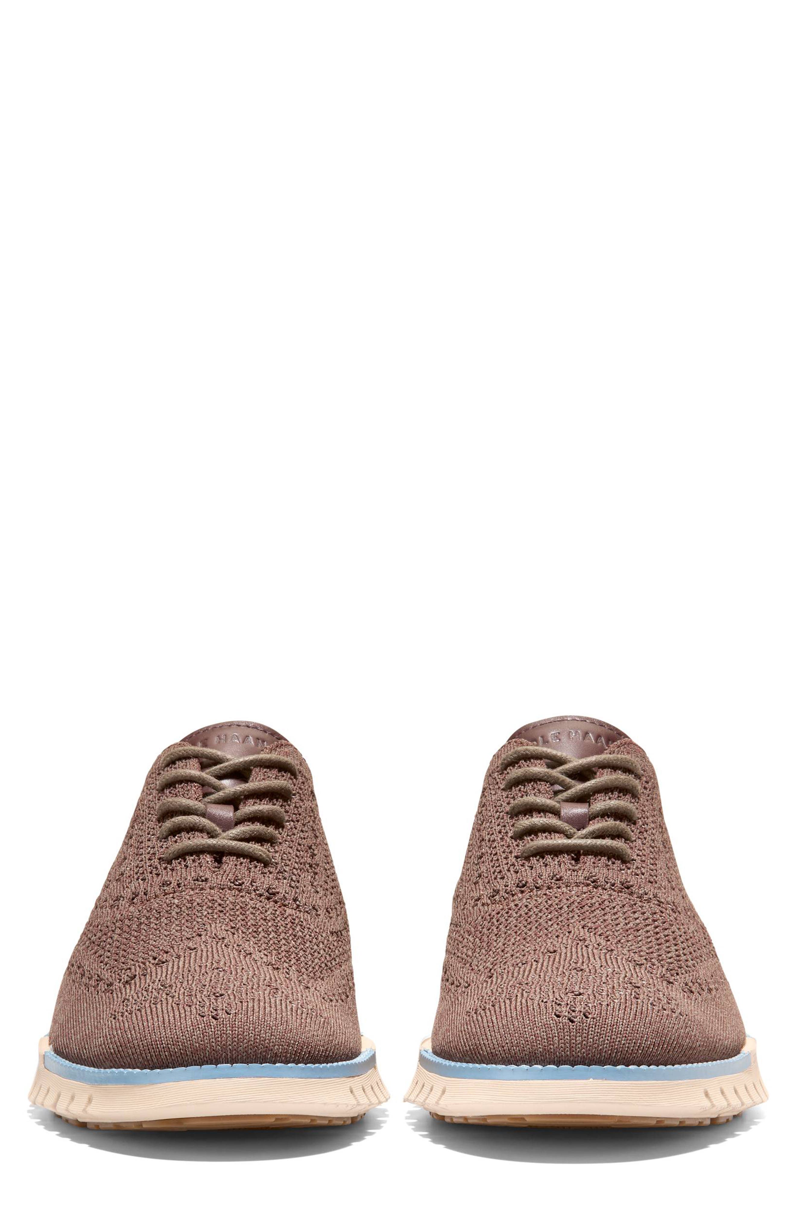 Cole Haan ZERØGRAND Remastered Stitchlite Wingtip Oxford, Alternate, color, Deep Olive / Forever Blue