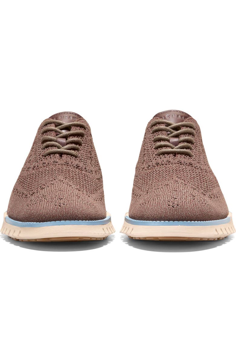 Cole Haan ZERØGRAND Remastered Stitchlite Wingtip Oxford, Alternate, color, Deep Olive / Forever Blue