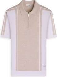 Bugatchi Quarter Zip Polo Sweater