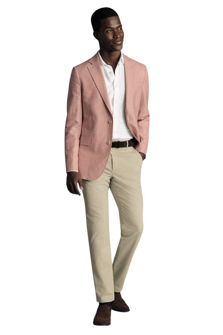 Linen Cotton Jacket, Alternate, color, Coral Pink