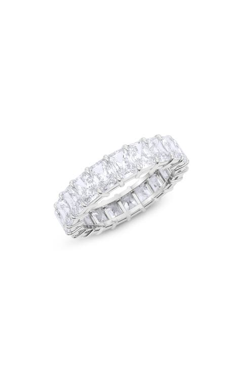Radiant Cut Lab Created Diamond Eternity Ring