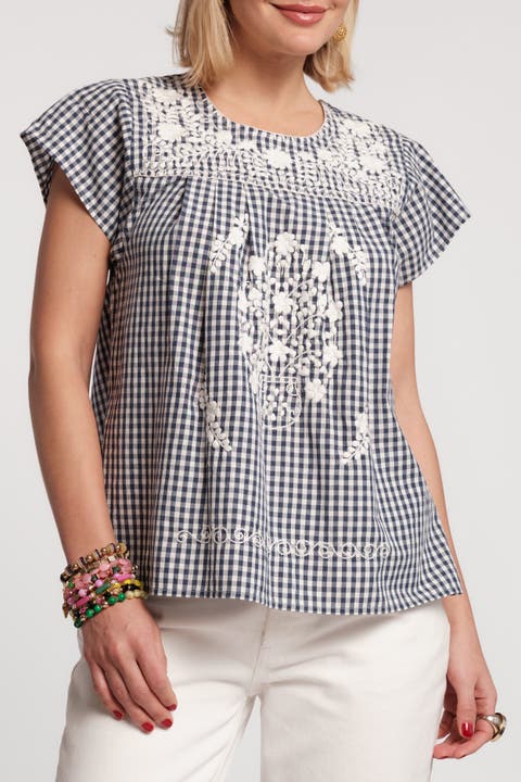 Camila Top Gingham