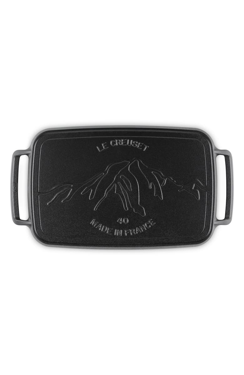 Le Creuset Alpine Outdoor Rectangular Griddle, Alternate, color, Matte Black