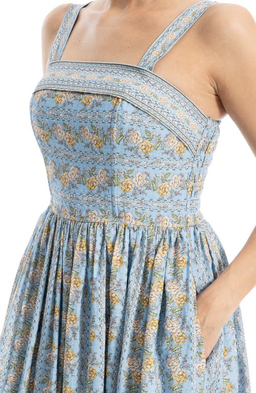 MAX STUDIO MAX STUDIO PRINT MIDI SUNDRESS 