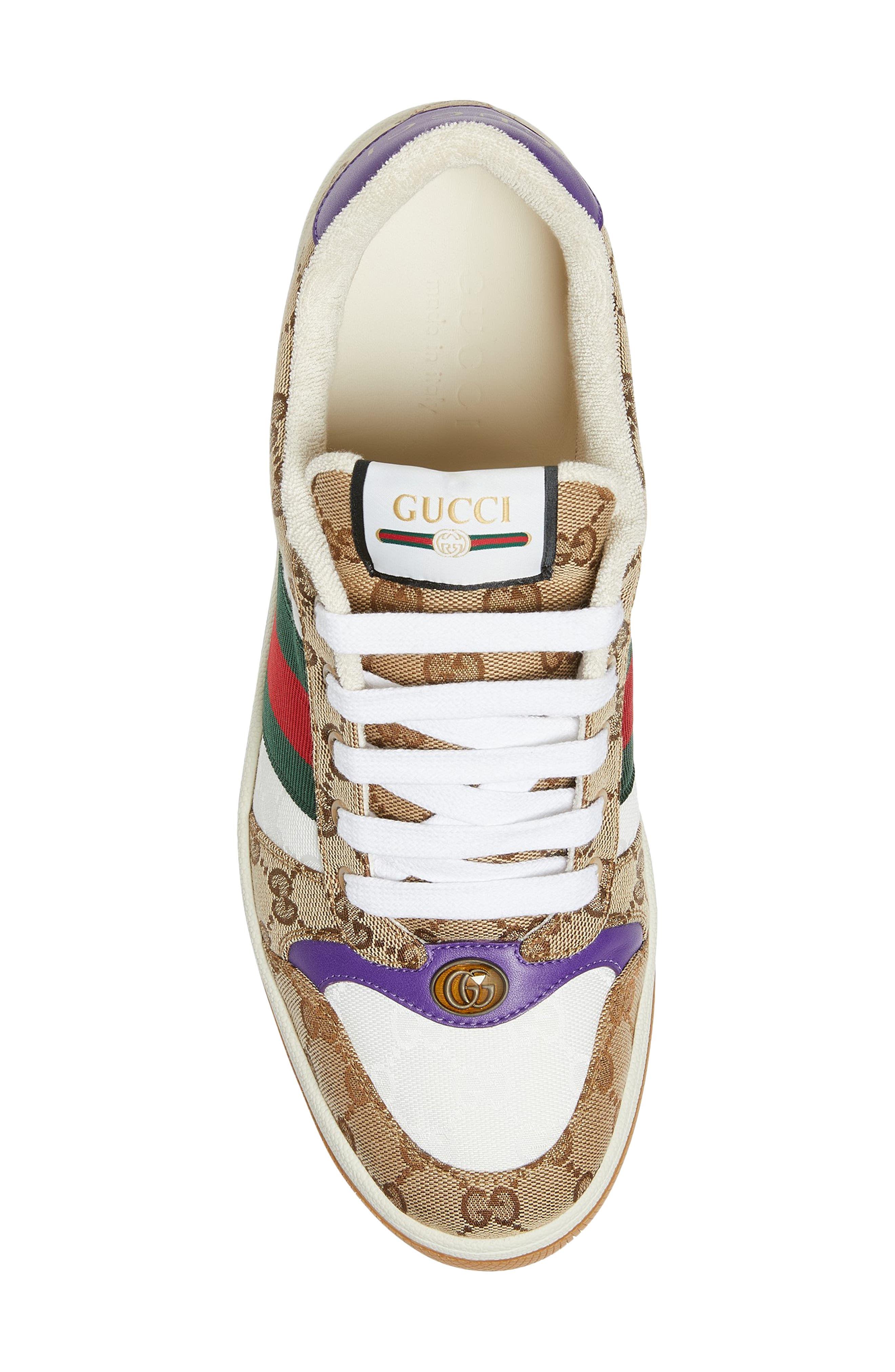 Gucci Screener Sneaker, Alternate, color, Beige